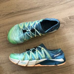 Merrell Blue and Green Athletic Shoes